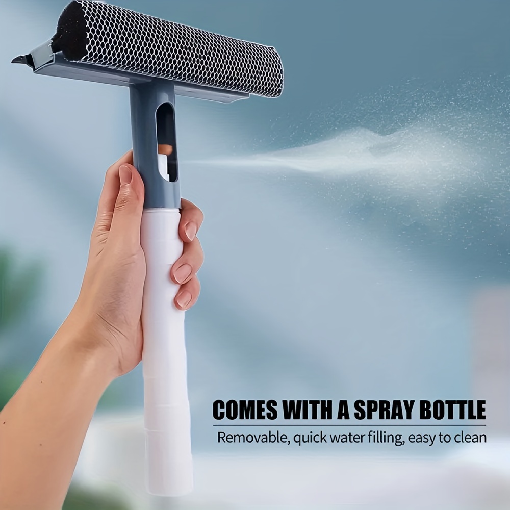 Multifunction Home Tools Spray Water Brush Cleaner Glass Cleaning Brush  Glass Wiper Window Cleaner