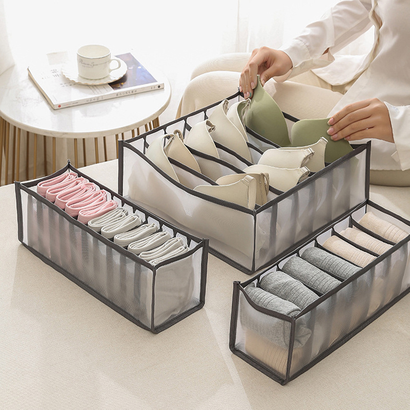 Large Storage Box Collapsible Organizational Storage Bin for Home Drawer -  AliExpress