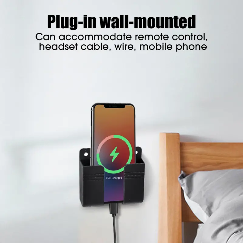 Wall Mount Phone Holder Self adhesive Mobile Phone Charging - Temu