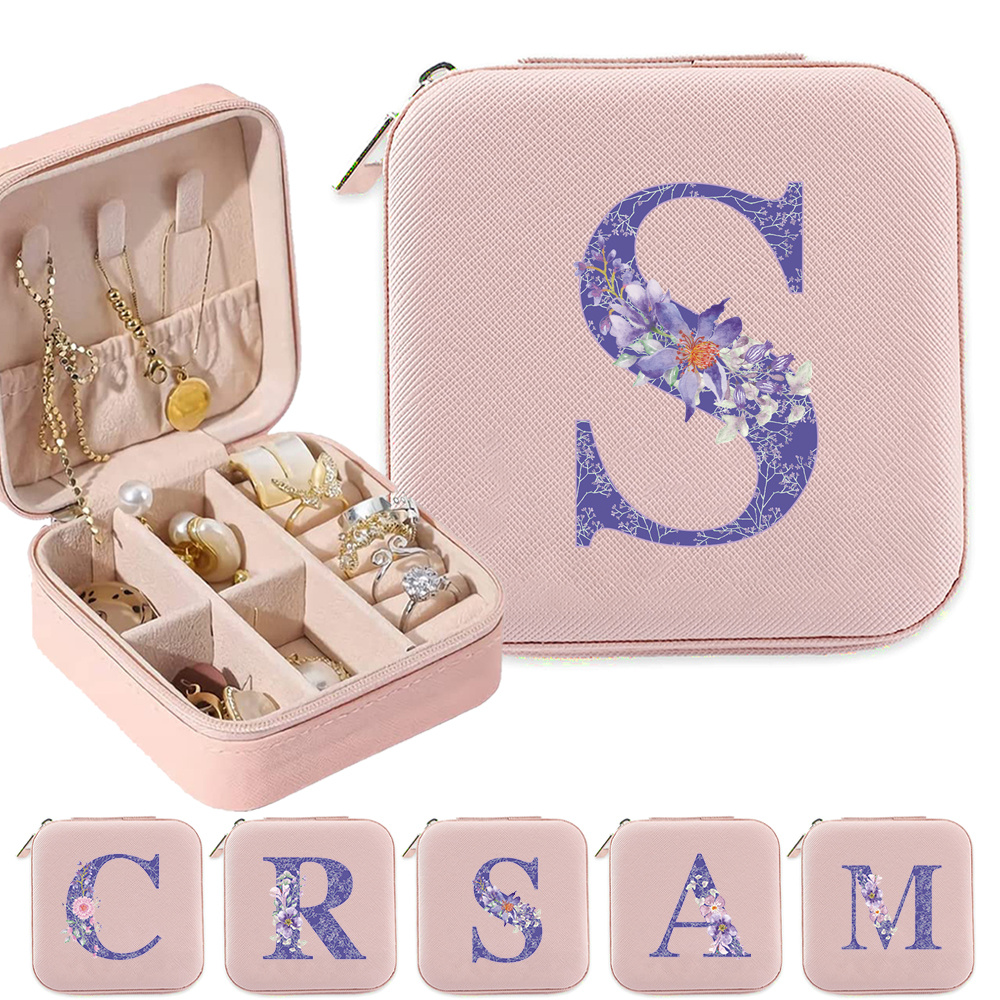  Travel Jewelry Case, A-Z Personalized Jewelry Case, Portable Jewelry  Box, Small Travel Jewelry Storage Case with Mirror, Birthday Gift for  Women, Mothers Birthday Valentines Day Gift Ideal.(J) : Clothing, Shoes 