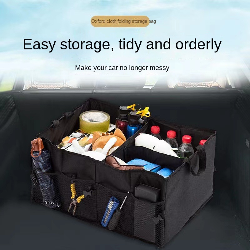 Car Boot Organiser Shopping Tidy Collapsible Space Saving Storage Box Car  Trunk Organizer Folding Sturdy Robust Car Storage Box
