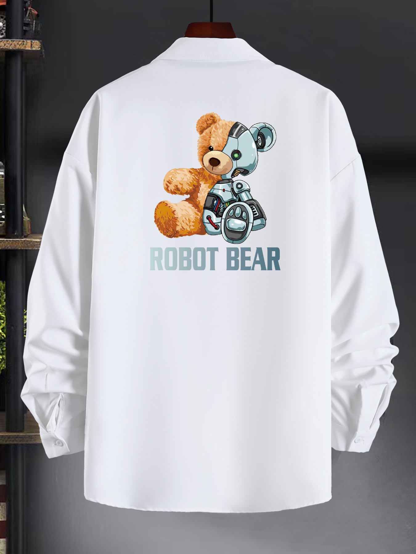  Cute teddy bear playing basketball Long Sleeve T-Shirt