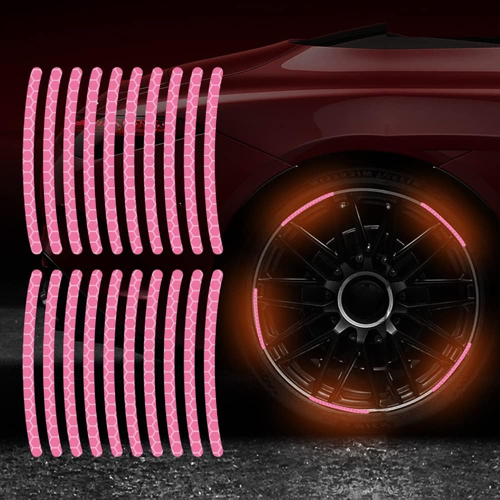Car Wheel Hub Reflective Sticker Night Driving Safety - Temu