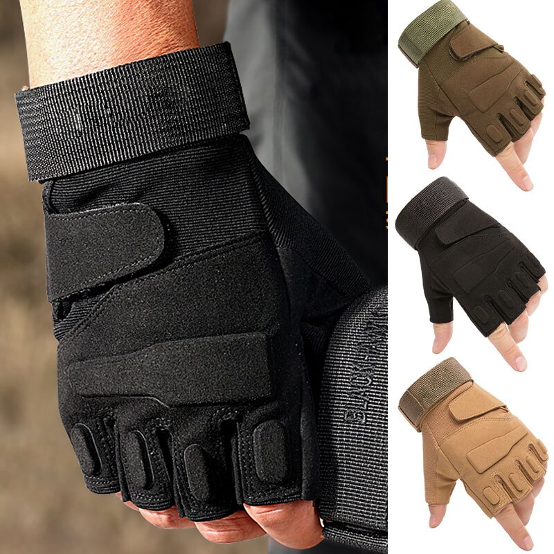 Outdoor Tactical Gloves Sport Gloves Half Finger Military - Temu