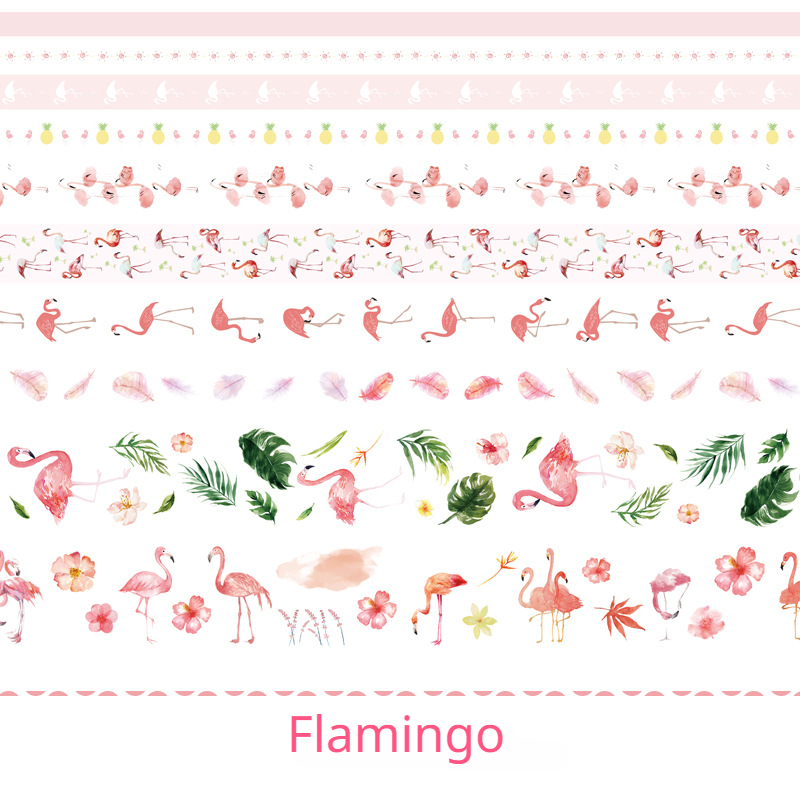 10 Rolls Flushing Series Washi Tape Student Journal Sticker Set