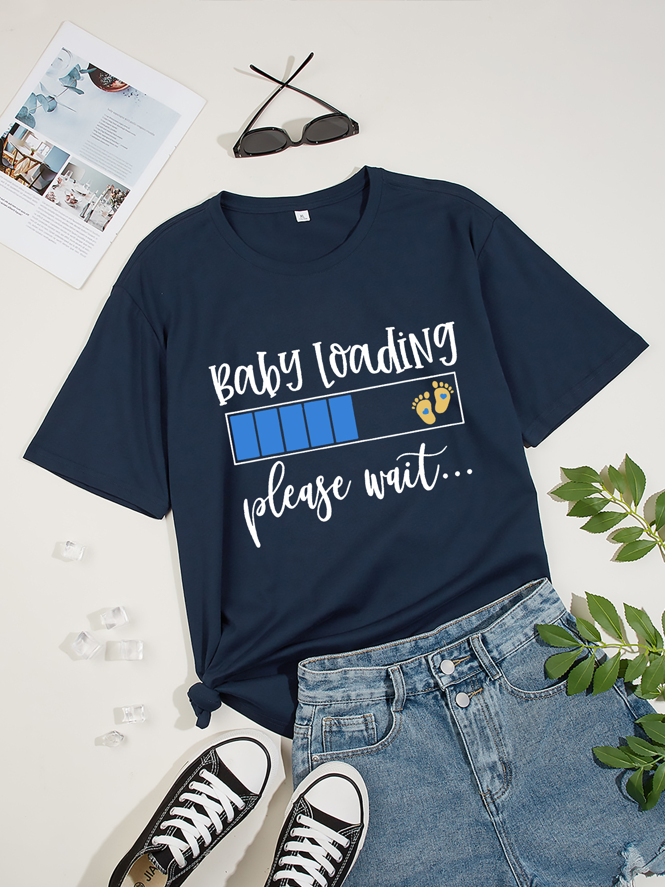 Maternity Just Got Real Funny Pregnancy Test Cute Pregnant Shirt for Ladies Funny  Pregnant Tee Tops Baby Announcement T-shirt - AliExpress