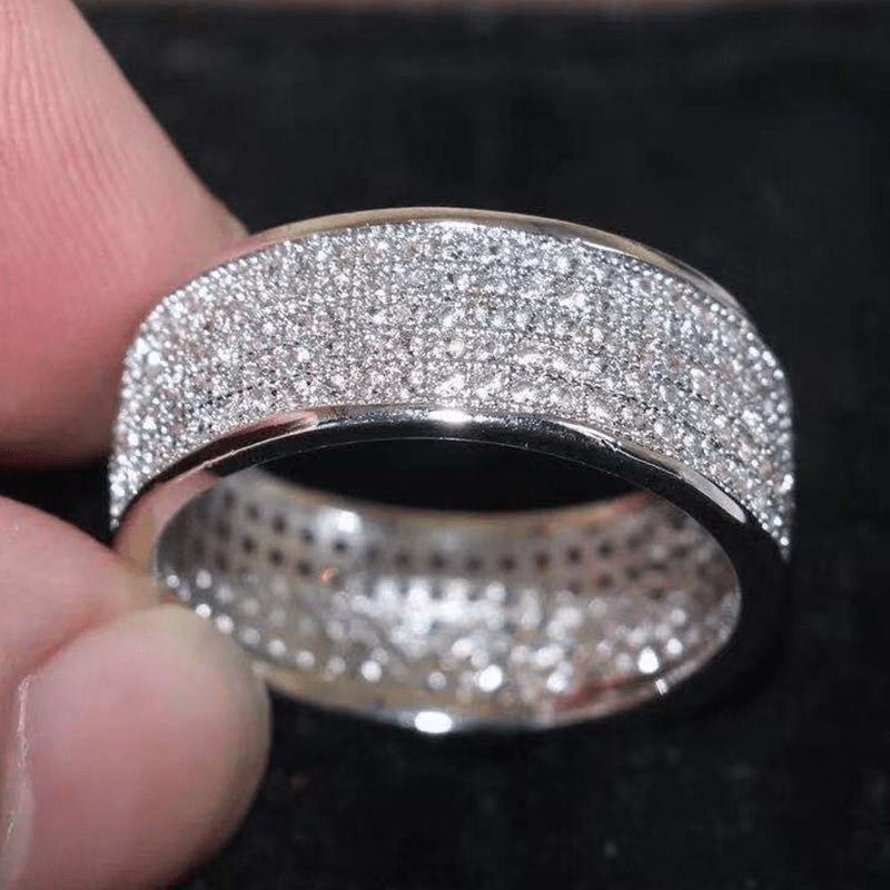 1pc 8mm-Wide Stainless Steel Ring, Men's Engagement Wedding Ring Jewelry, Jewels, for Daily Wear, for Banquet Party Holiday Birthday Anniversary