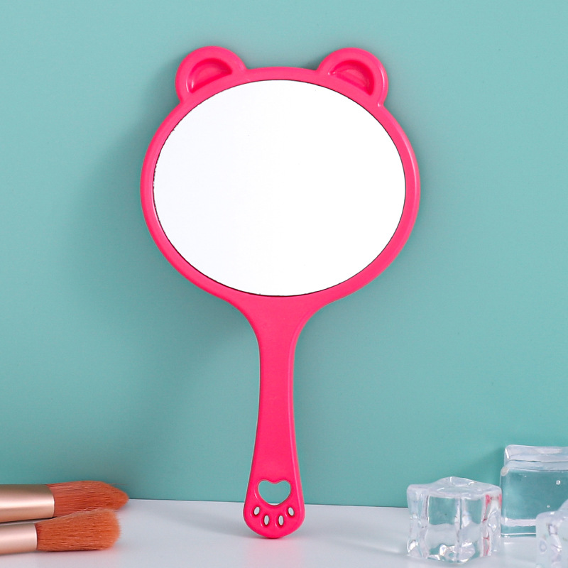 Cute Cat Design Hand Mirror Portable Cosmetic Touch up - Temu