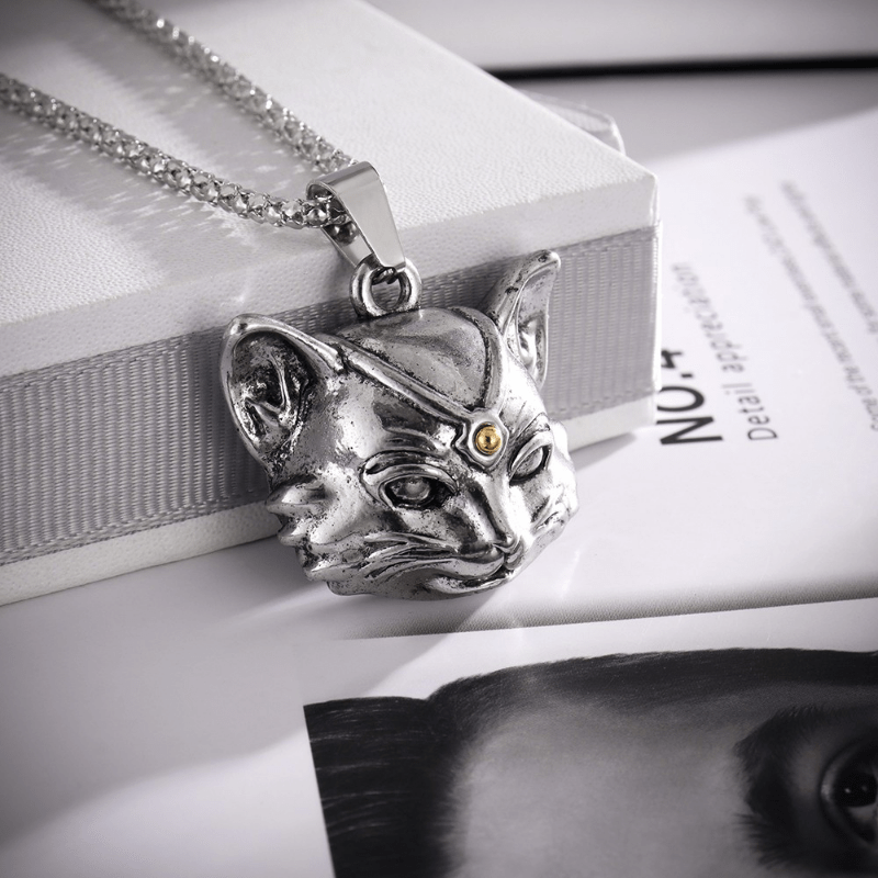 Vintage on sale cat pendant