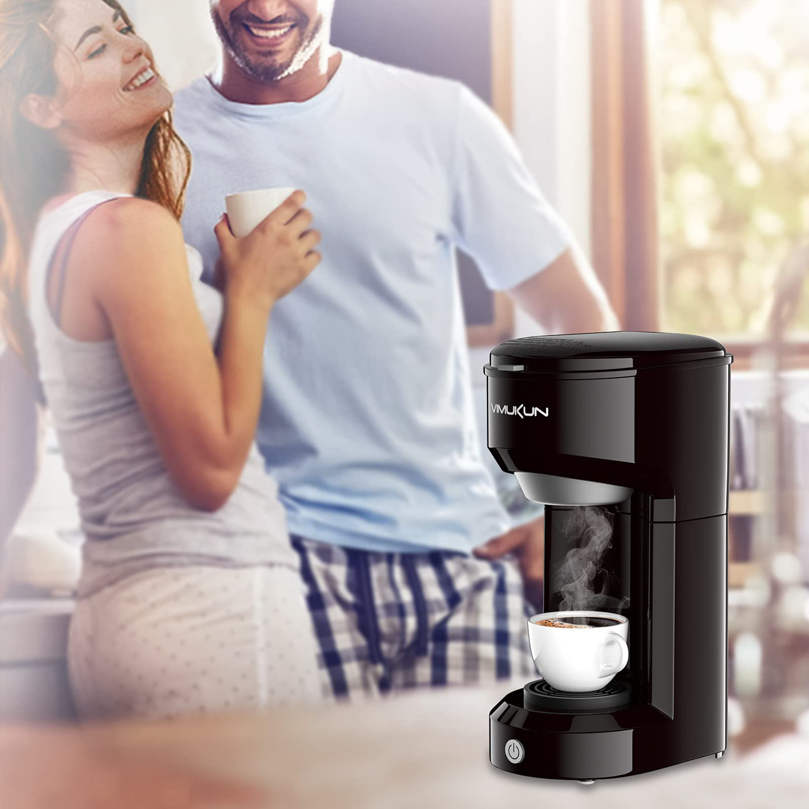 Portable Electric Capsule Coffee Maker Single Serve K-Cup Pod Coffee Machine