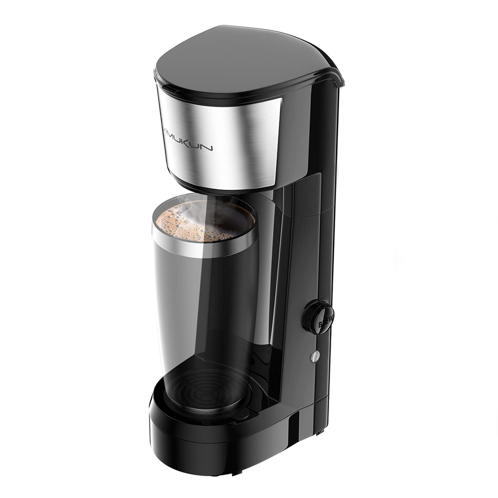 CHULUX Single Serve Coffee Maker Brewer for Single Cup Capsule with 12  Ounce Reservoir,Black