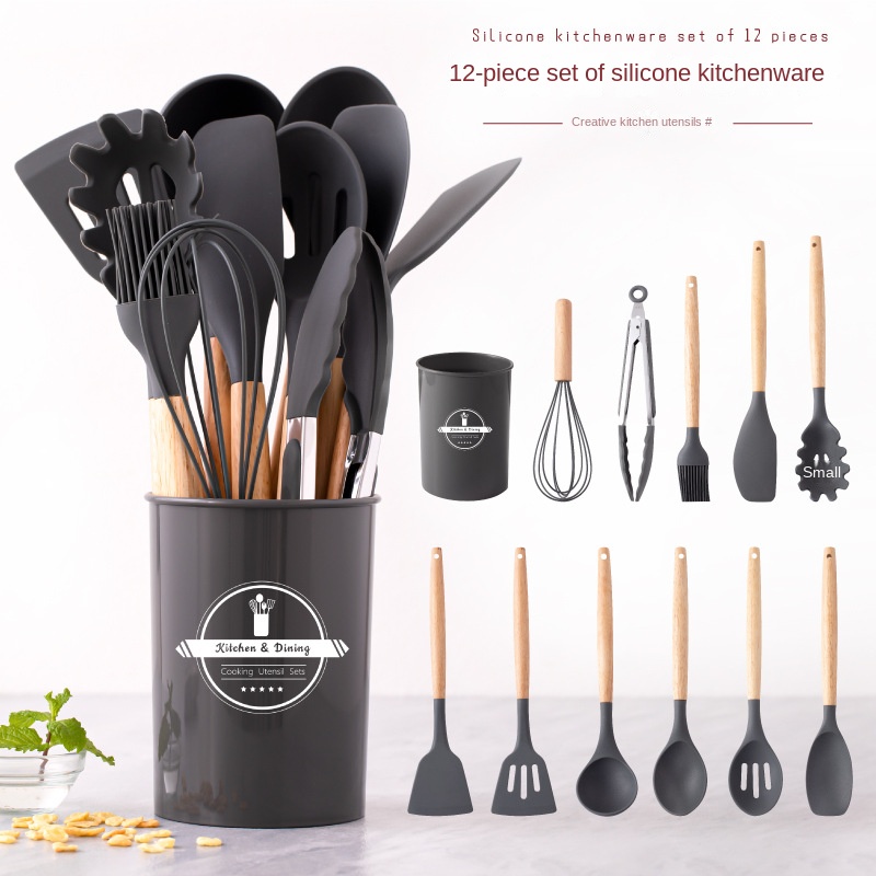 Silicone Utensil Set White Kitchen Utensil Set Creative - Temu