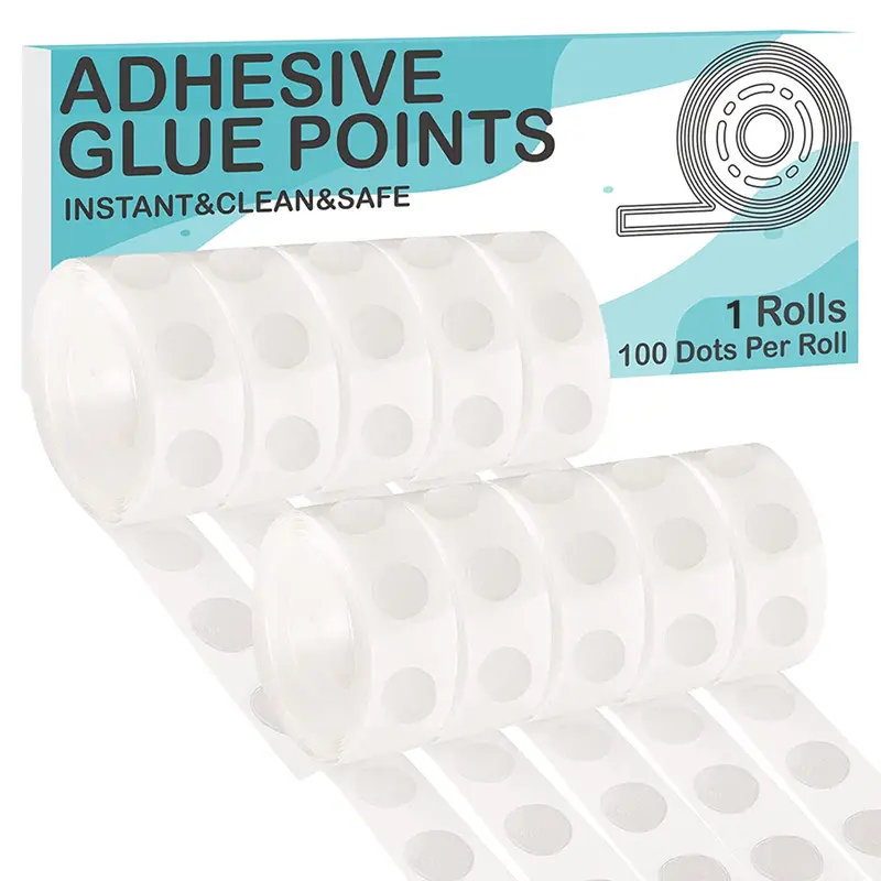 Clear Glue Points Dots Double Sided Adhesive Removable For - Temu