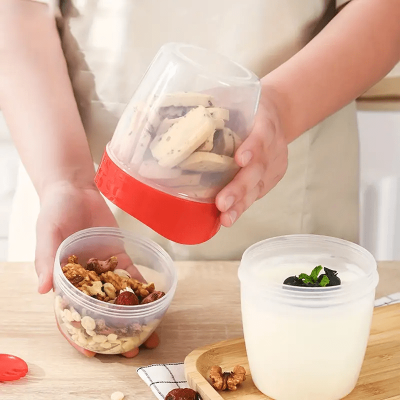 Portable Salad Meal Shaker Cup With Fork - Healthy Salad Container