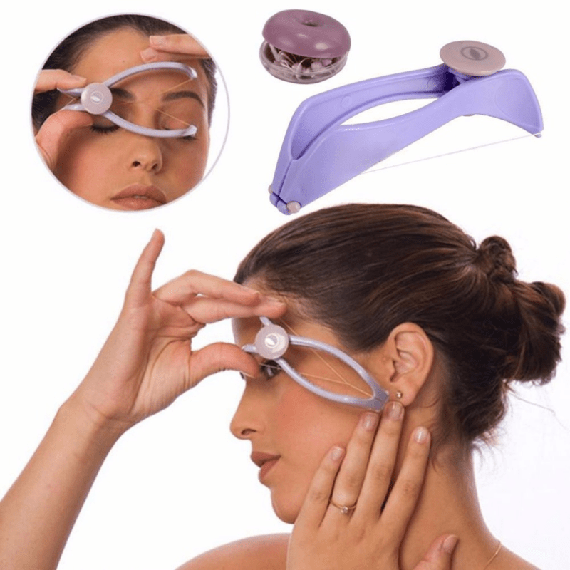 Women Mini Facial Hair Remover Spring Threading Epilator Face Defeatherer  Hair Removal Diy Makeup Beauty Tool For Cheeks Eyebrow