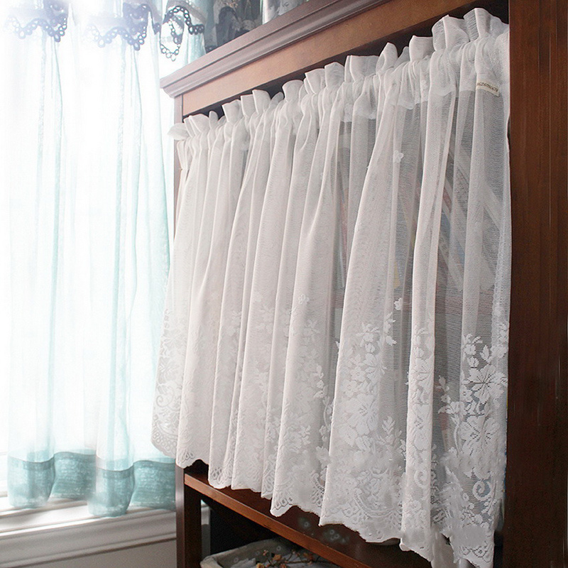 cortina de ventana de baño corto cortinas transparentes tul corto cortinas  ventana cenefa para baño sala de estar #0219y10
