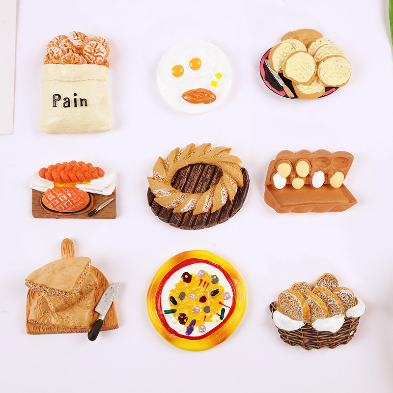 Resin Bread Cream Phone Case DIY Magnets Food Play Kitchen Accessories