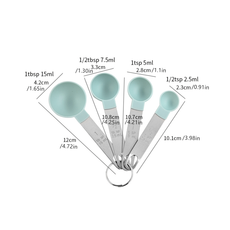 Double-head Teaspoon and Tablespoon Adjustable Sliding Measuring Spoon  Cooking Tools for Measuring Dry and Liquid Ingredients 