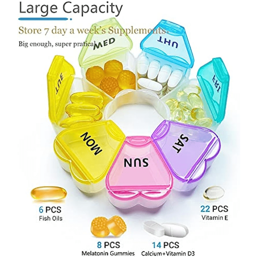 Vitamin & Supplement Organizers, Cases & Dispensers - Large