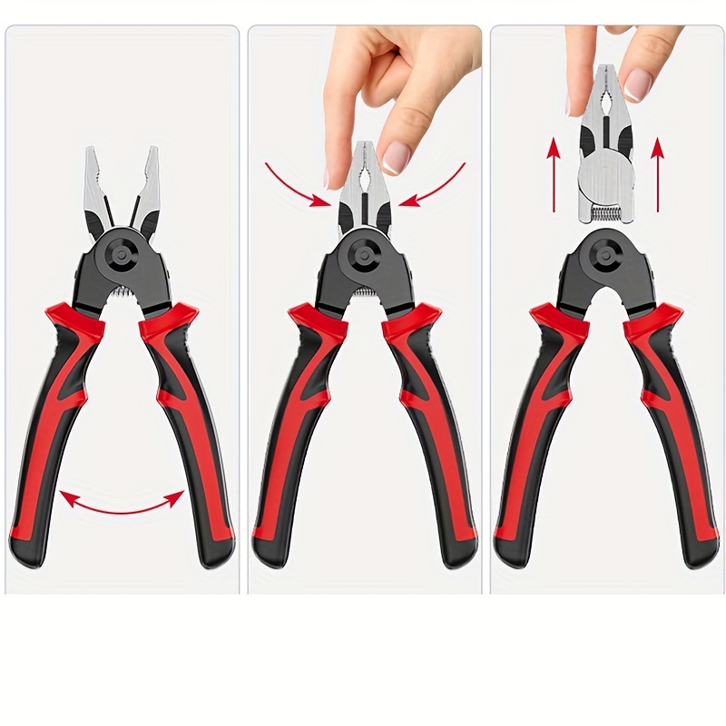 9 in 1 Professional Electrical Pliers Set: Durable Wire - Temu