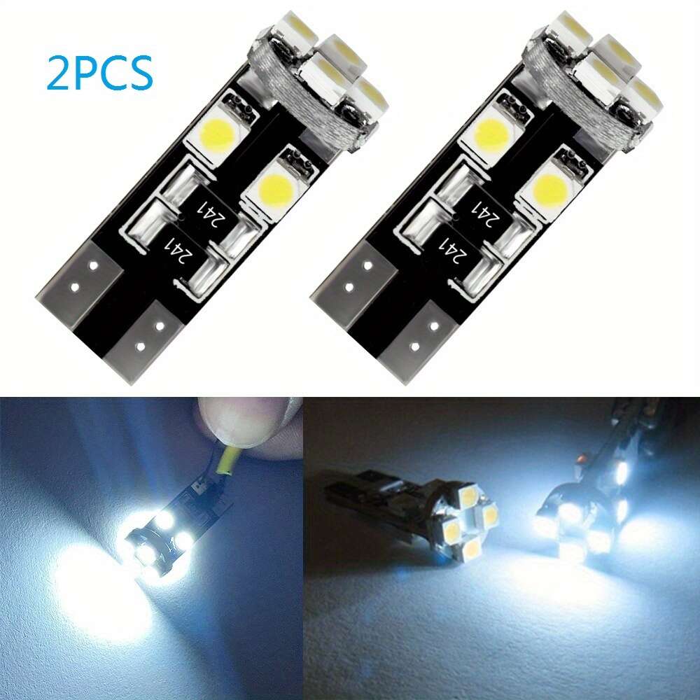 4 Uds Bombilla Luz Led Coche T10 W5w 168 194 1210 10 Smd Led