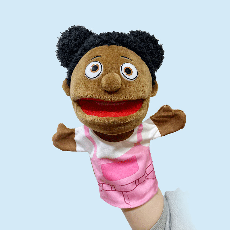 African Half Figure Hand Puppet Toy