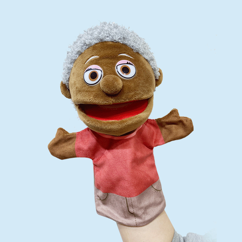 African Half Figure Hand Puppet Toy