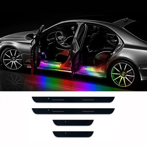 Für Fiat Panda Auto Zubehör Auto Tür Sill Licht Logo Projektor Lampe Power  Moving LED Willkommen Pedal - Temu Austria