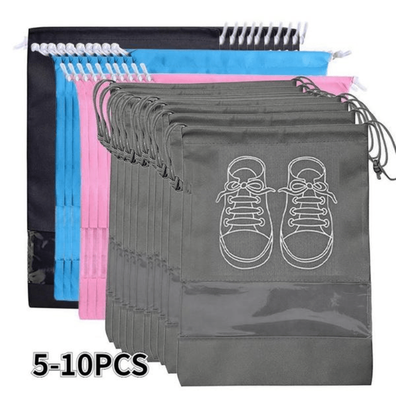 Portable Drawstring Shoe Storage Bag Foldable Shoe Storage - Temu