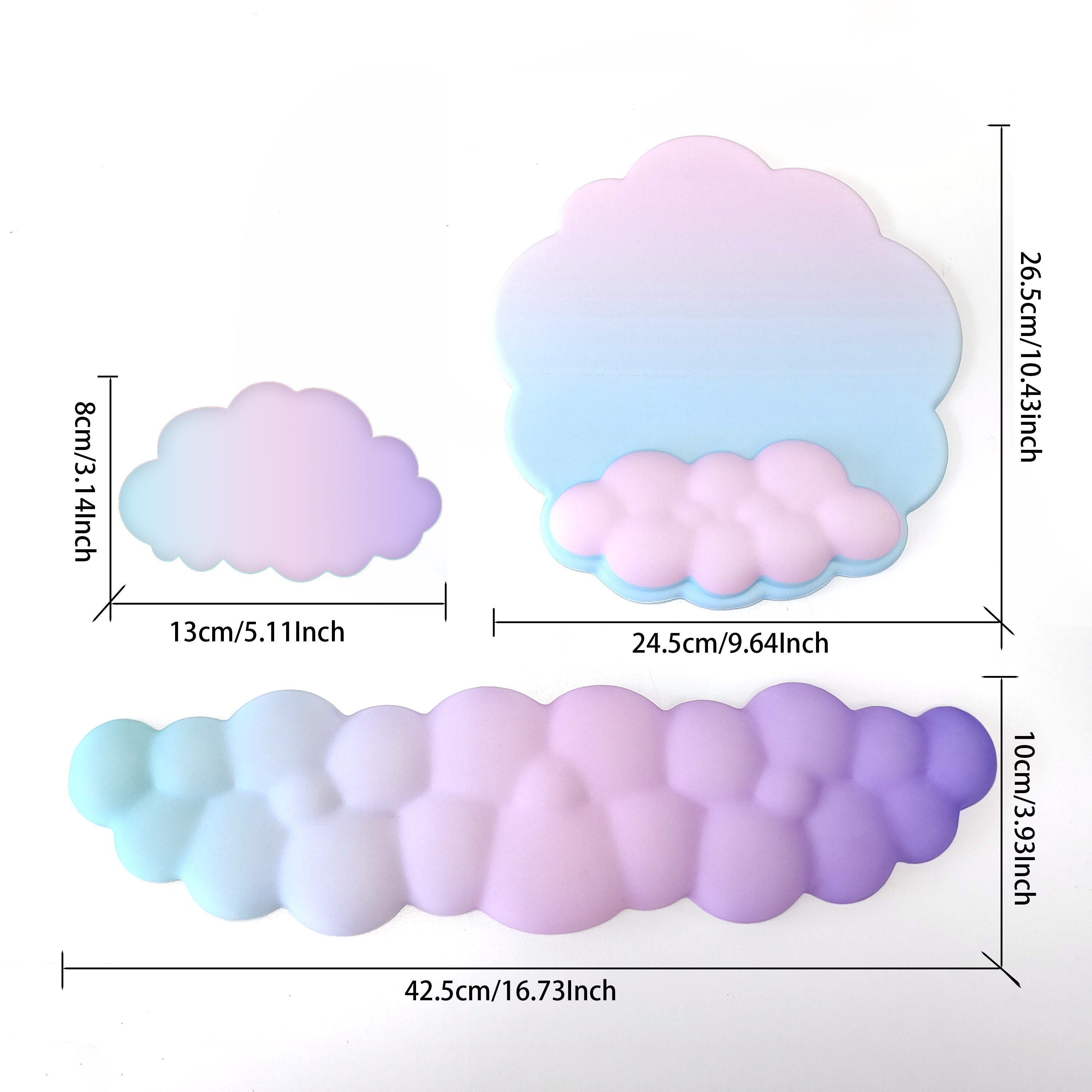 Tapis de souris forme de nuage