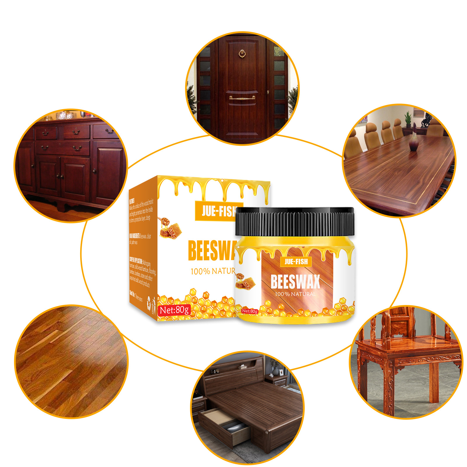 Natural Beeswax Home Furniture Polish Wood Seasoning Beewax Wood Wax  Restoration