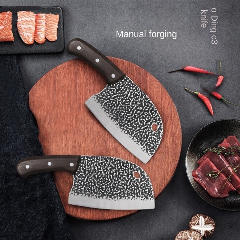 Hammer Pattern Fish Head Knife Household Sharp Meat Cutting Knife