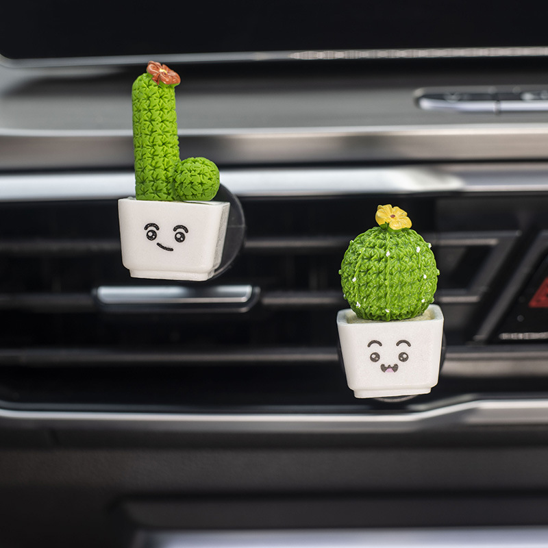 Schöne Simulation Grüne Pflanze Kaktus Liebe Auto Steckdose - Temu