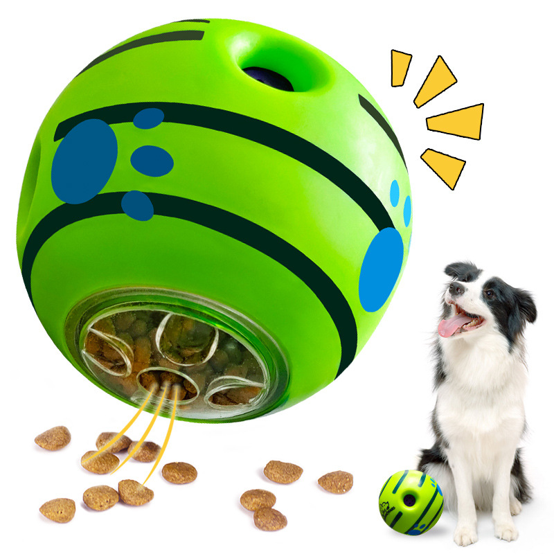 Pet Leakage Food Wobbler Dog Treat Dispenser Toy, Bite Resistant And  Interactive Dog Toy Ball - Temu