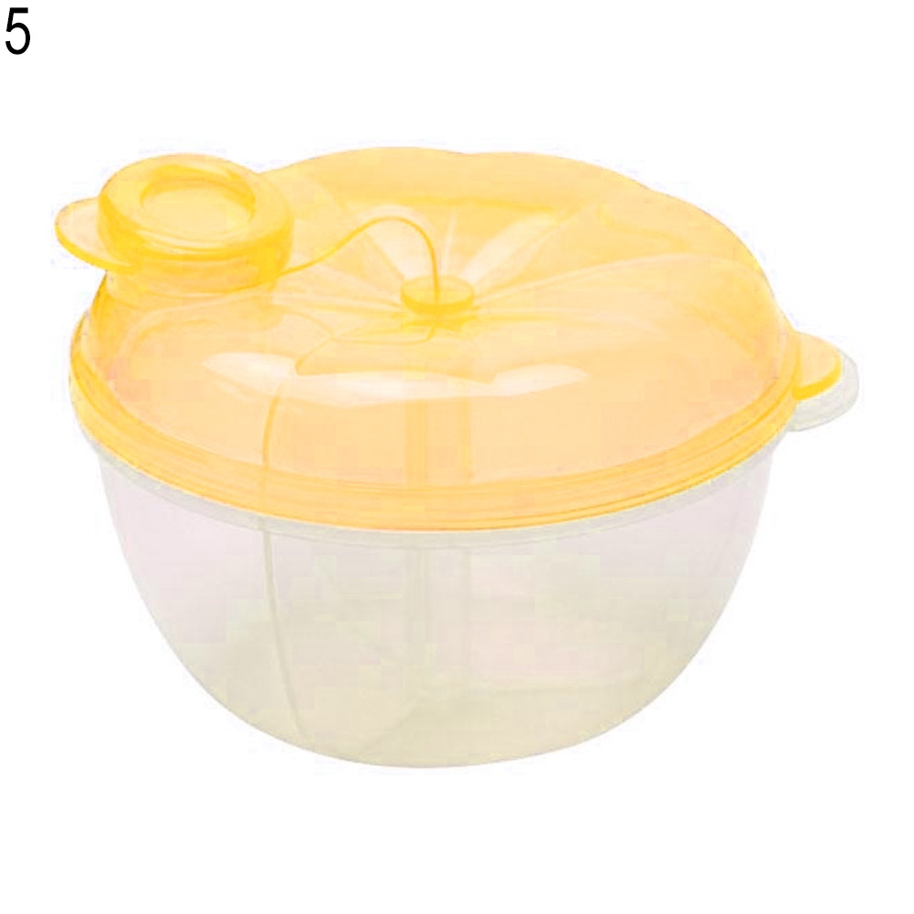 1pc Travel 4 Compartment Milk Powder Container