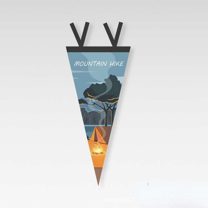 Outdoor Camp Flag Pennant Triangular Bunting Picnic Home Party Tent Flag