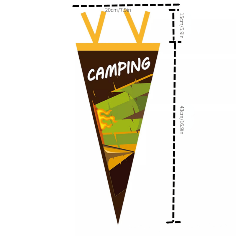 Outdoor Camp Flag Pennant Triangular Bunting Picnic Home Party Tent Flag