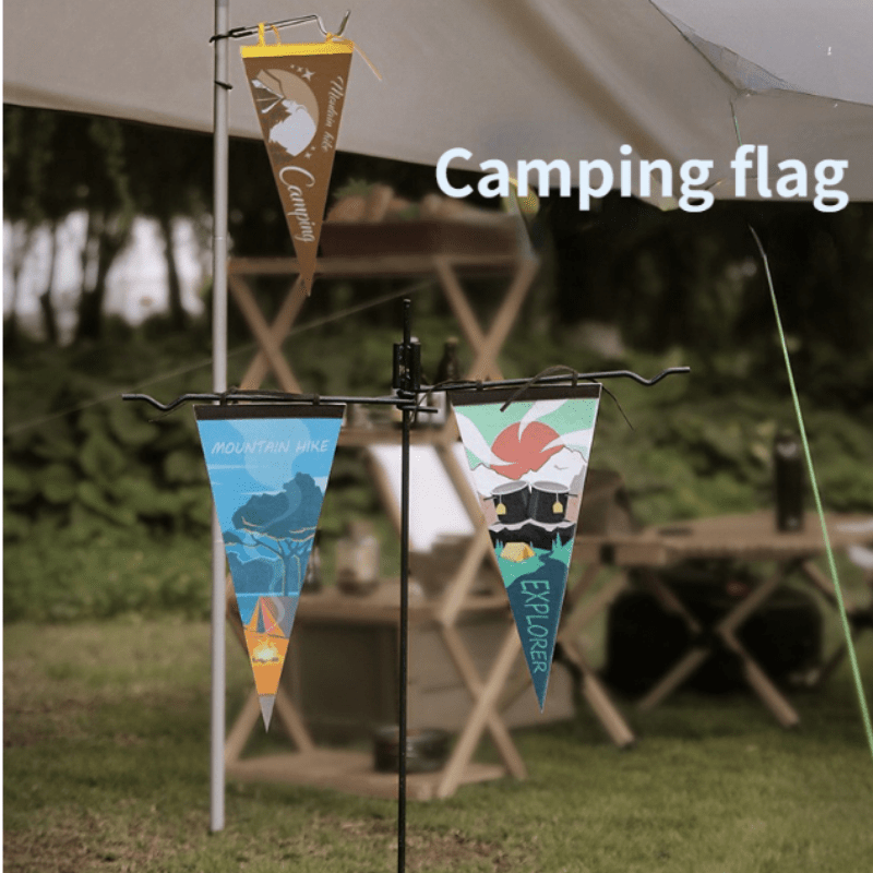 Outdoor Camp Flag Pennant Triangular Bunting Picnic Home Party Tent Flag