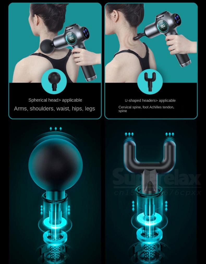 Pistola De Fascia Masajeador Eléctrico Para Relajación - Temu