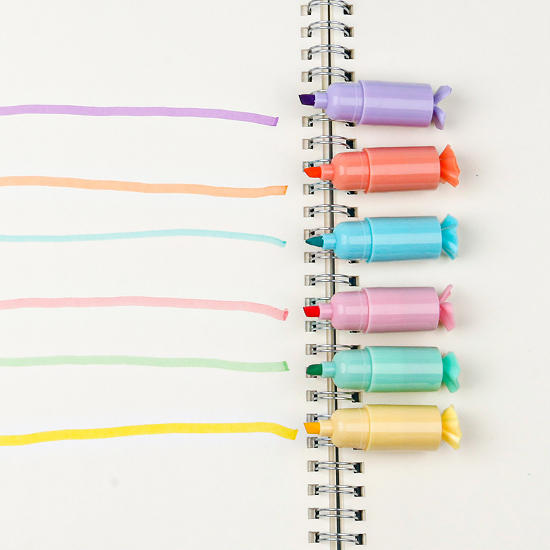 6-color Cute Mini Highlighters - Perfect For Home & School Use! - Temu