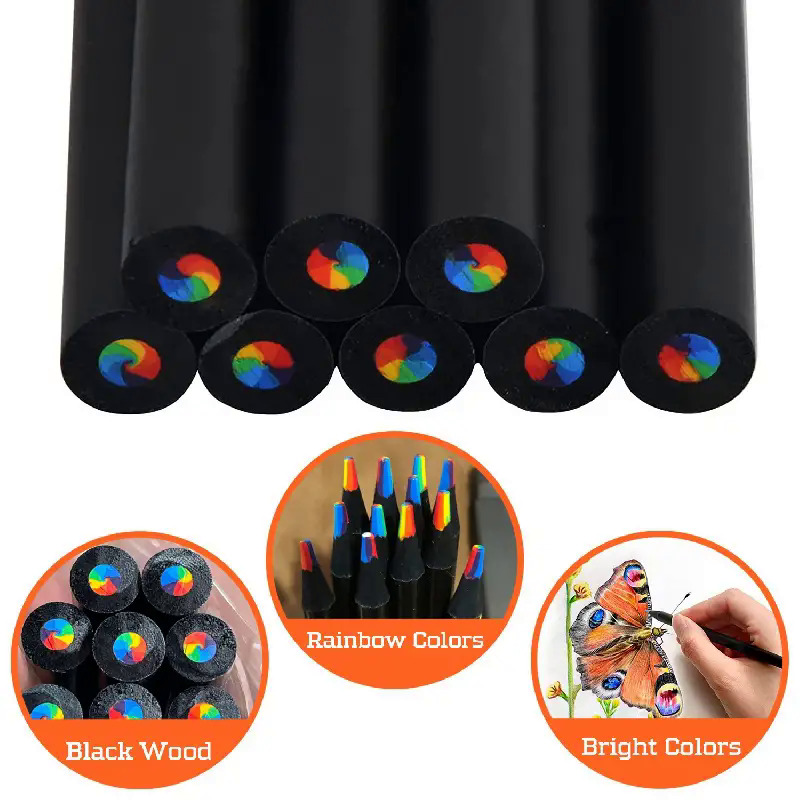 Colored Pencils Set Drawing Tools Rainbow Crayon Pens Artist School Art  Supplies