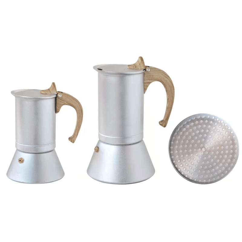 150ML/5OZ Coffee Maker Moka Pot, Stainless Steel Coffee Pot Induction  Cooker Use Home Supplies, 150ML/5OZ/3Cup (Espresso Cup=50ML) 