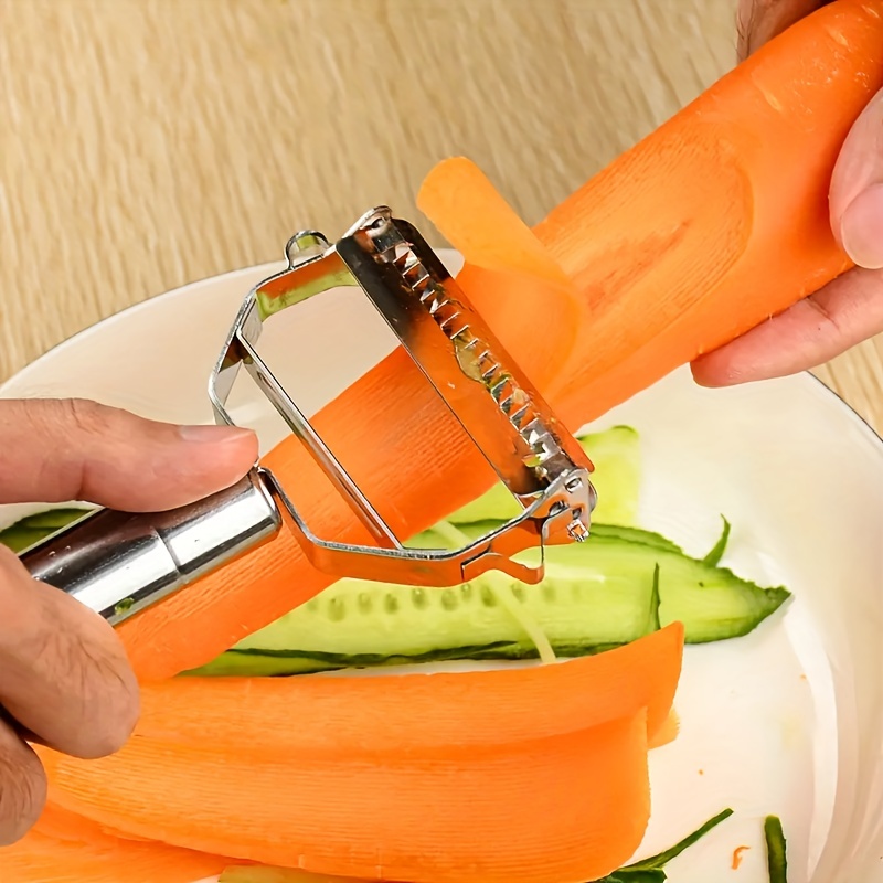 4 in 1 Stainless Steel Multi-function Peeler Slicer Vegetable Fruit Potato  Cucumber Grater Portable Sharp Kitchen Tools