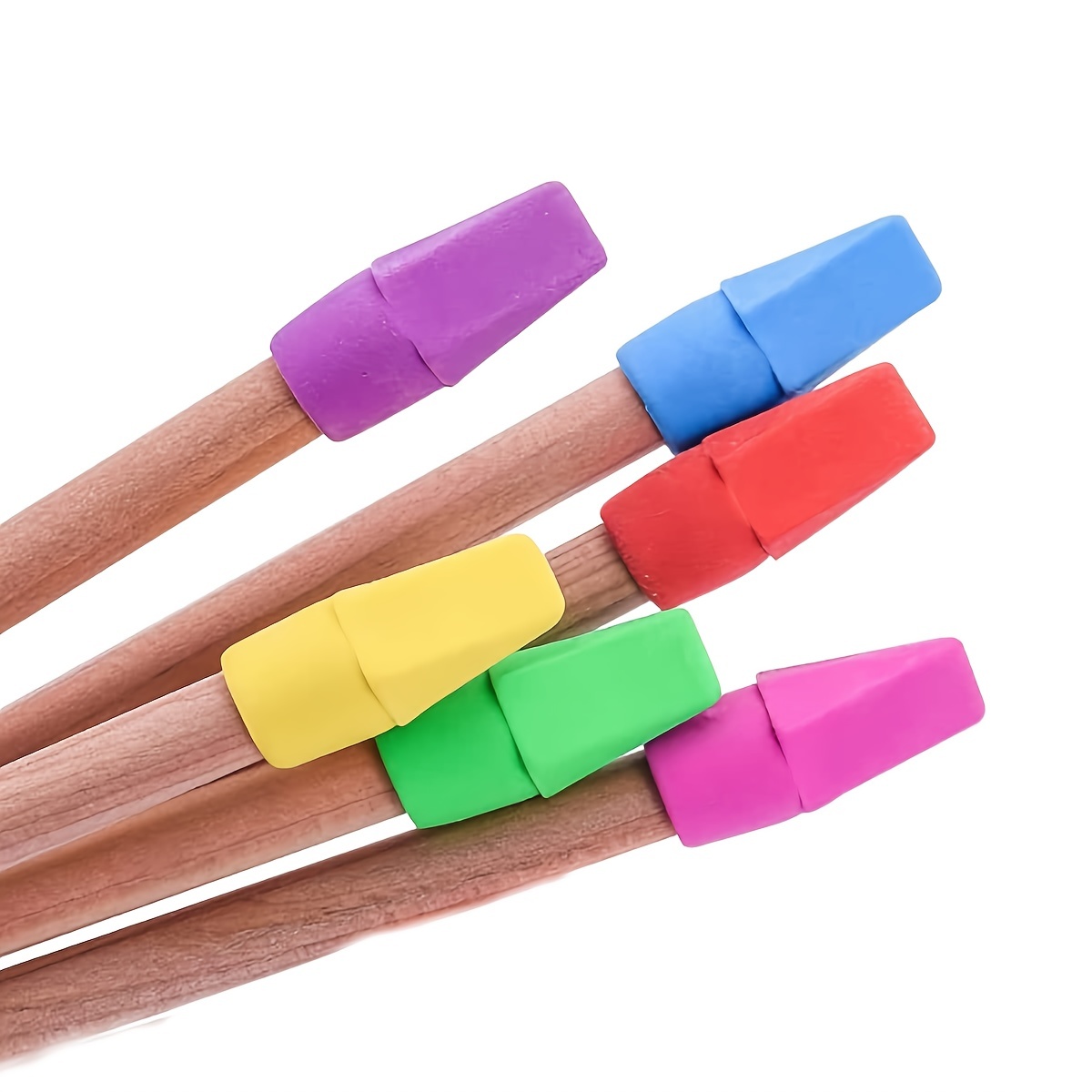 50pcs Embouts De Crayon Colorés Gomme À Capuchon En - Temu Belgium