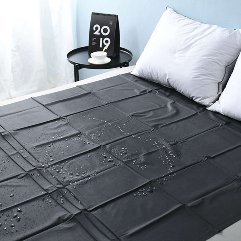 Waterproof Bed Sheet PVC Mattress Cover Hypoallergenic Solid Bedroom Guest