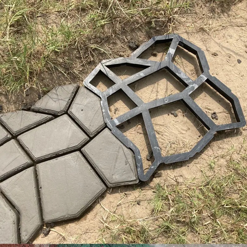 

1pc Concrete Molds Garden Walk Pavement Mold Manually Paving Cement Brick Stone Road Moulds For Yard Patio Lawn Furniture Diy Walkway