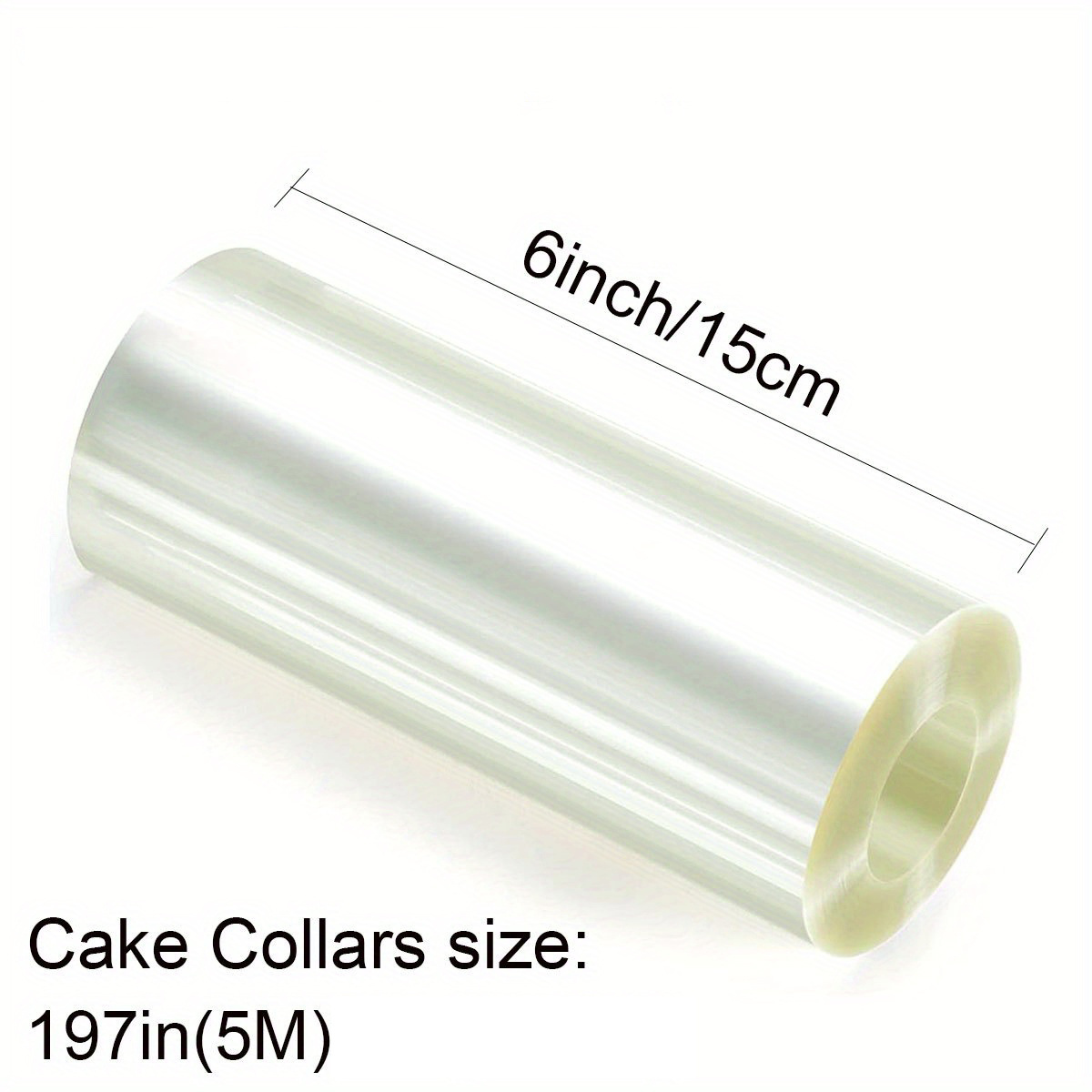6 Inch Cake Collars, BYKITCHEN Acetate Sheets for Cake, Transparent Collar  Acetate Roll, Cake Clear Strips for Chocolate Mousse DIY Cake Wraping  Decorating (Length 394inch) - Yahoo Shopping