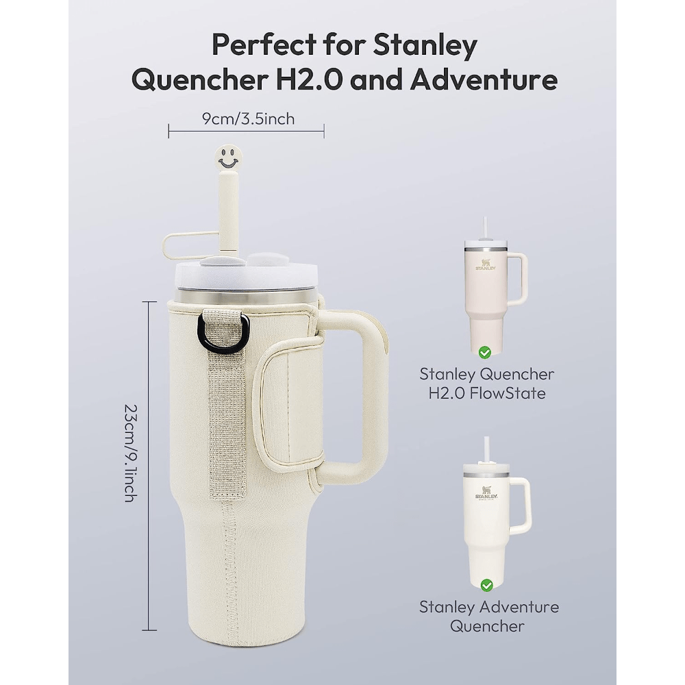 Water Bottle Pouch Compatible With Stanley Quencher Adventure 40oz