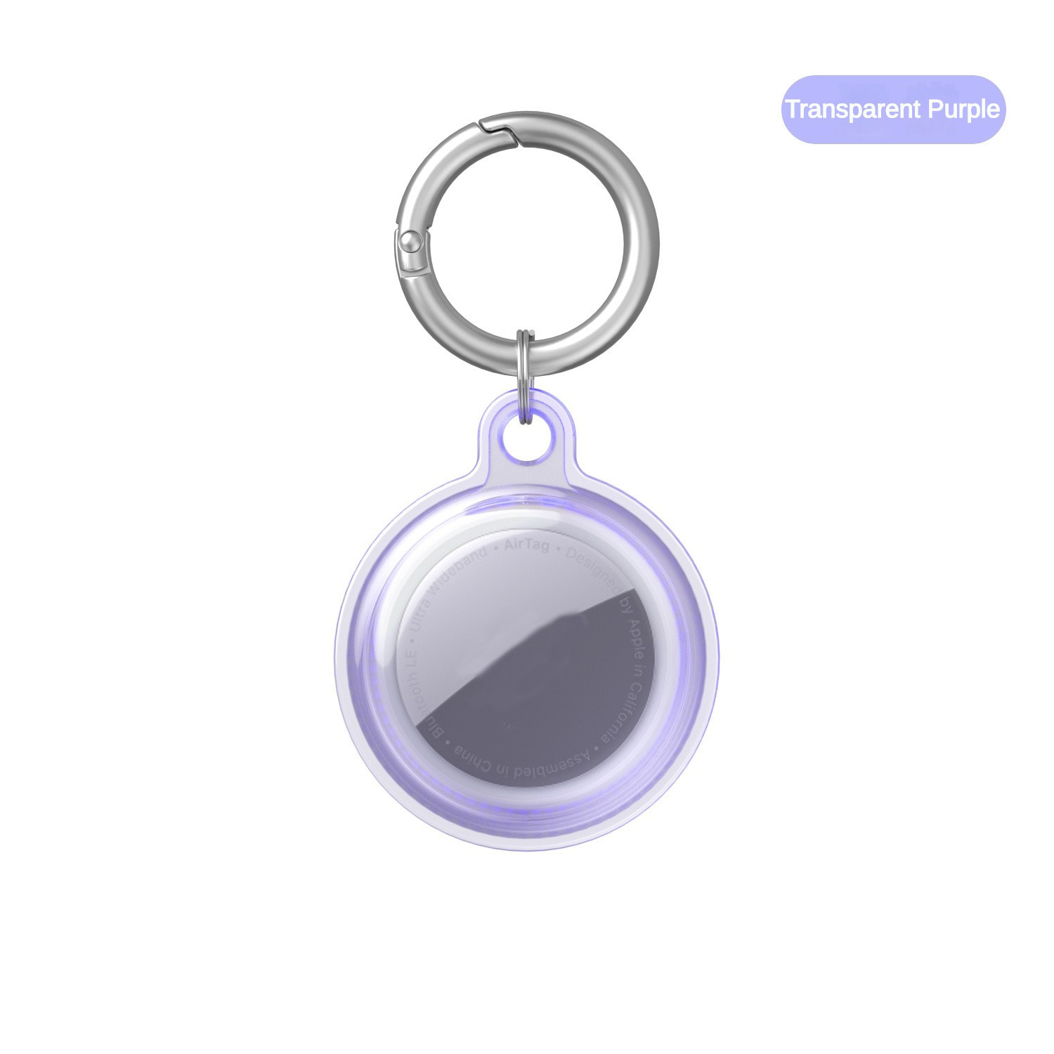 Protective Case With Keychain Loop And Silica Gel Pendant For Airtag For  Pet Dog And Cat Tracking Transparent Anti-lost Device - Temu