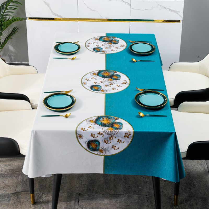 Table Cloth For Kitchen Dining Table Wipeable Pvc Tablecloth For ...